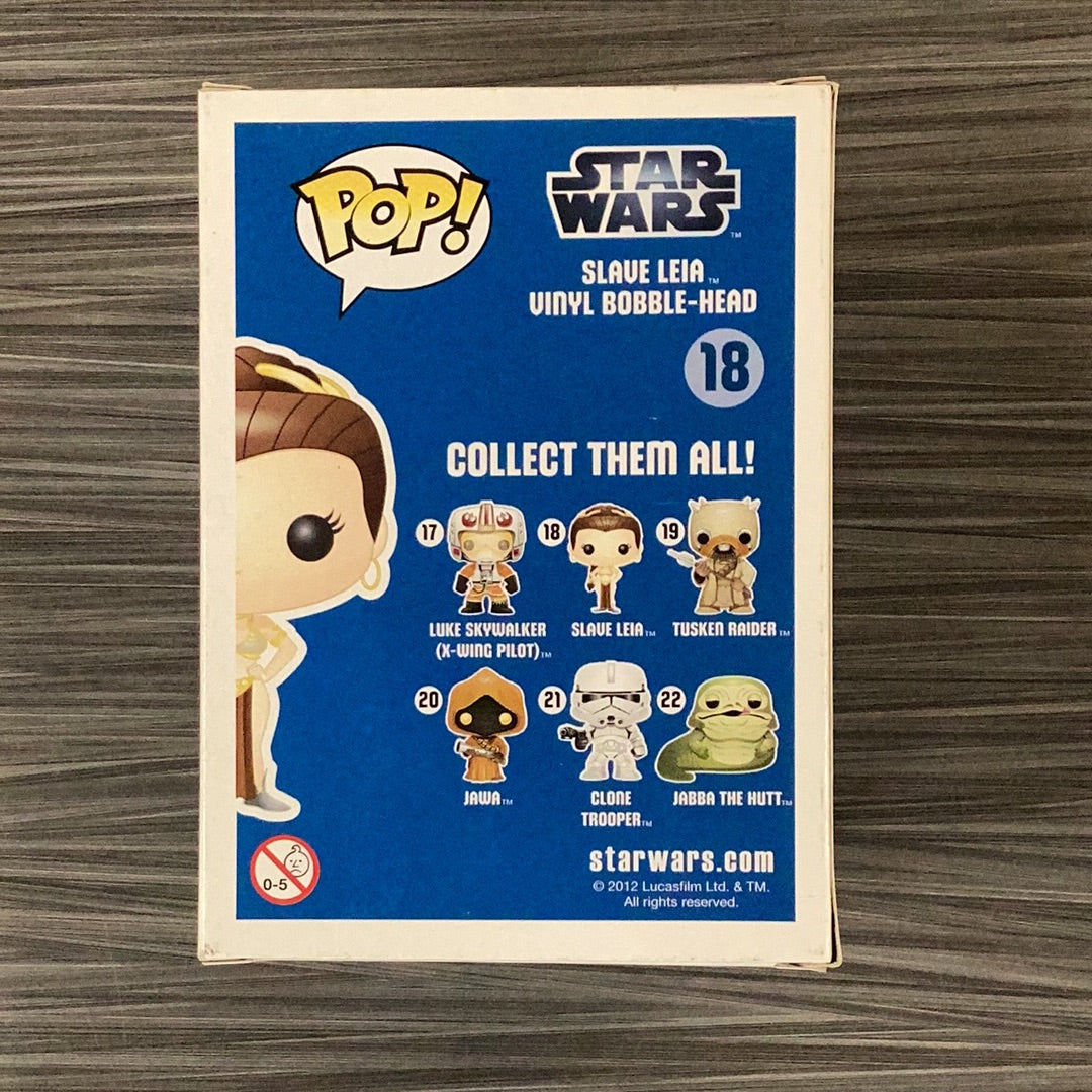 Funko POP! Star Wars: Slave Leia (Damaged Box) #18 | eBay
