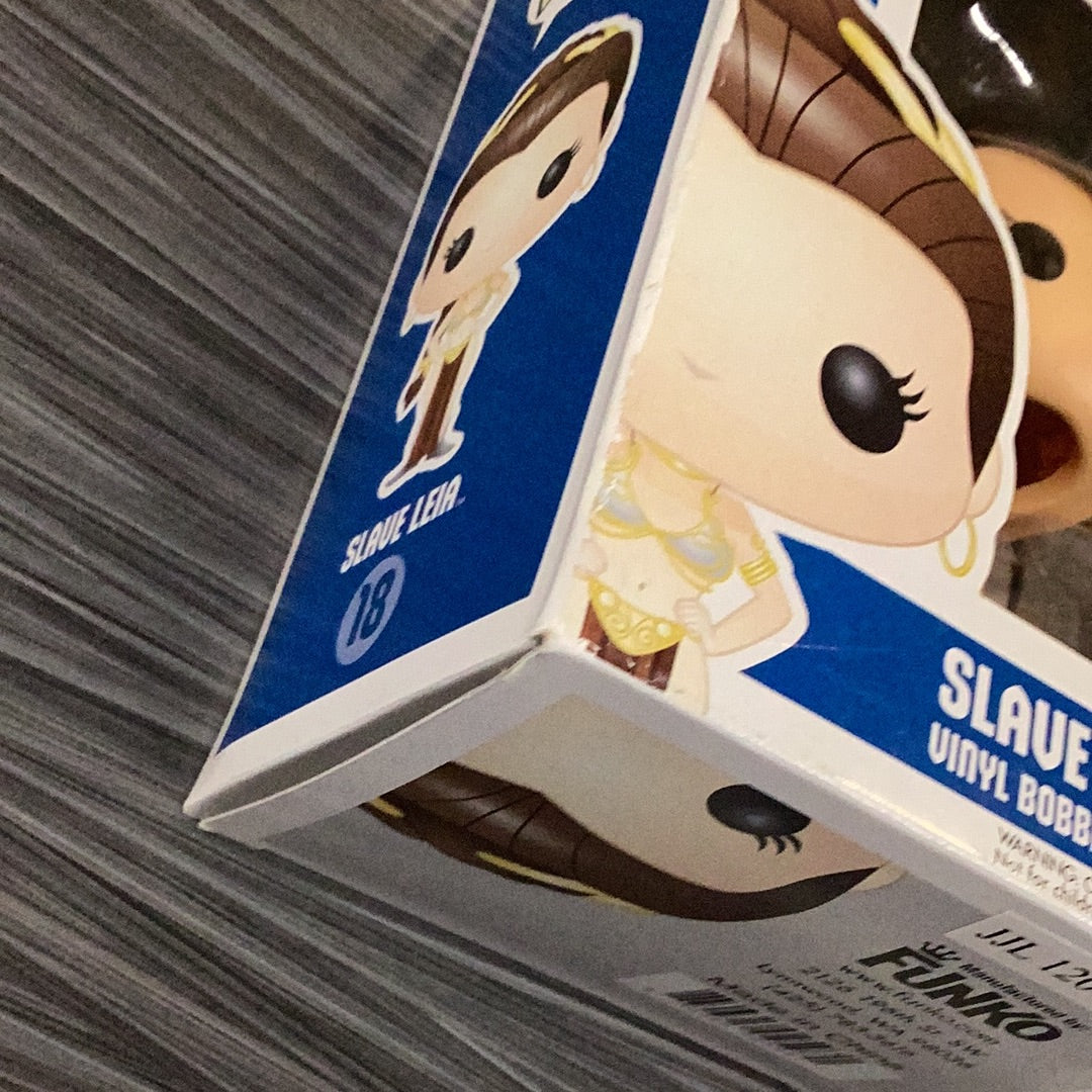 Funko POP! Star Wars: Slave Leia (Damaged Box) #18 | eBay