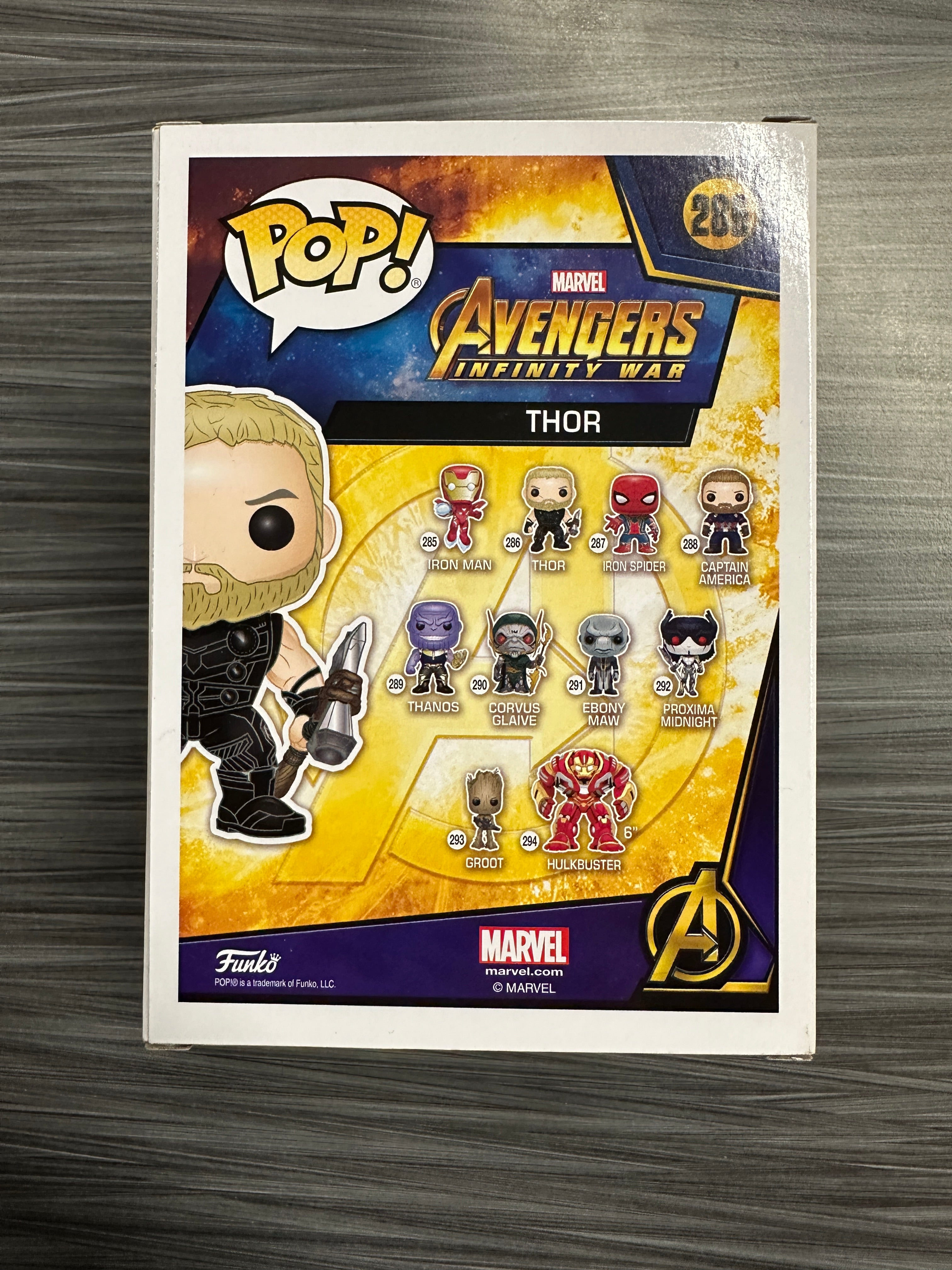 Funko POP! Marvel: Avengers Infinity War - Thor (GiTD)(Asia