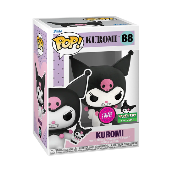 Funko POP! Kuromi (Flocked)(CHASE)(Brad's Toys)(Damaged Box) #88