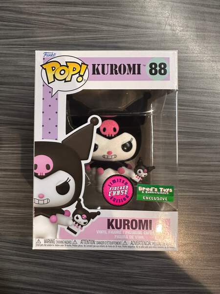 Funko POP! Kuromi (Flocked)(CHASE)(Brad's Toys)(Damaged Box) #88