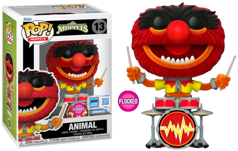 Funko POP! Muppets: The Muppets - Animal [Playing Drums](Flocked