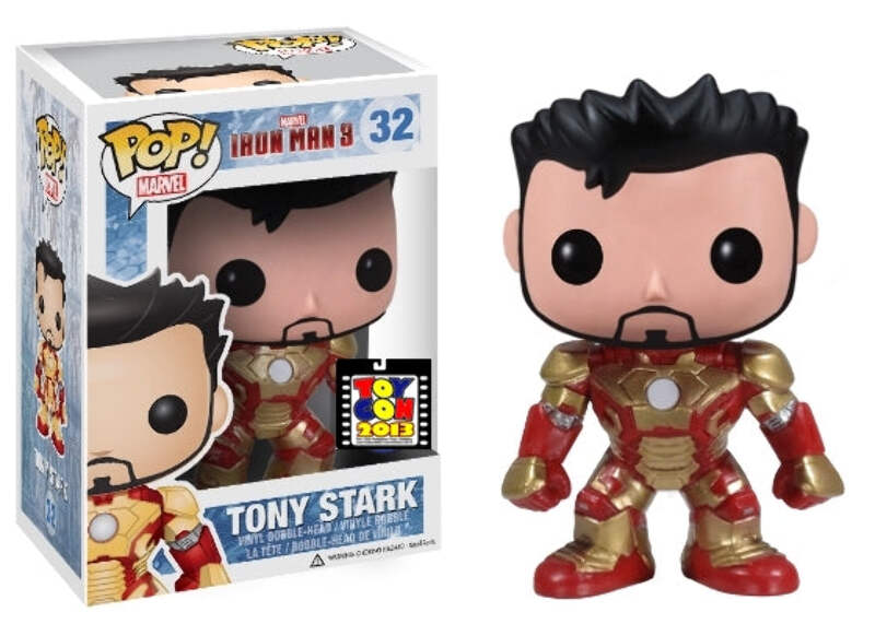 Funko POP! Marvel: Iron Man 3 - Tony Stark (2013 ToyCon)(Damaged