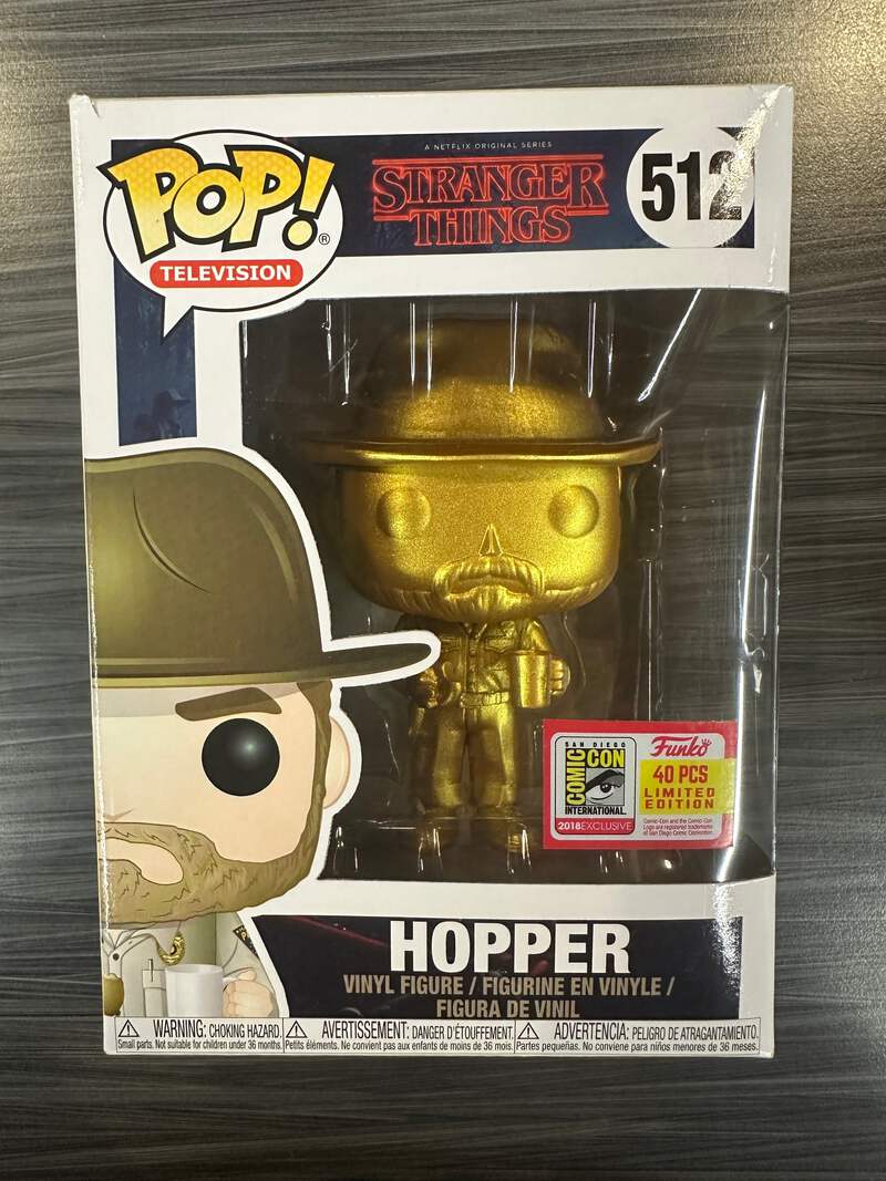 Funko POP! Television: Stranger Things - Hopper [Gold] (2018 SDCC