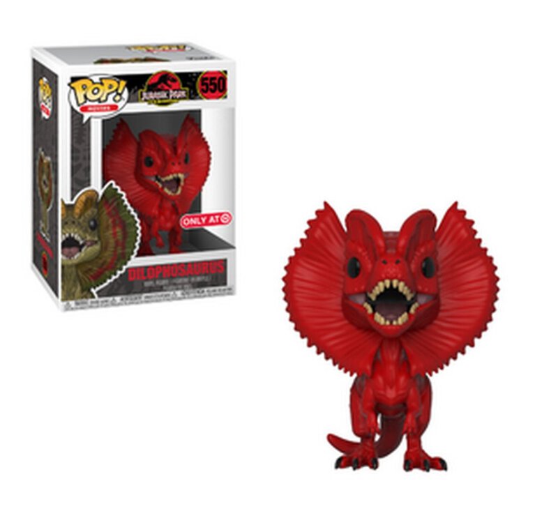 Funko POP! Movies: Jurassic Park - Red Dilophosaurus (Target) #550