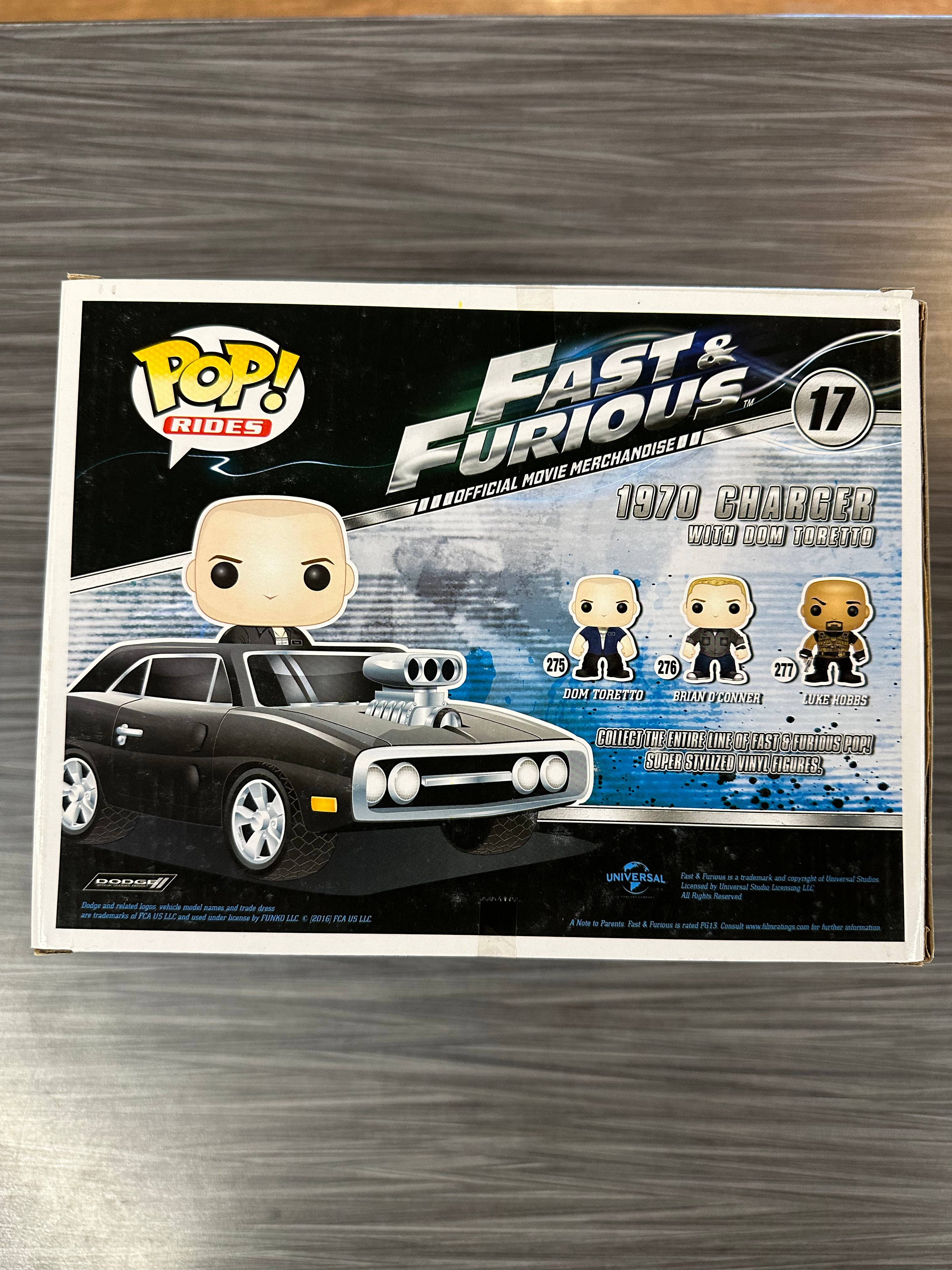 Funko POP Rides! Fast & Furious - 1970 Charger W/ Dom