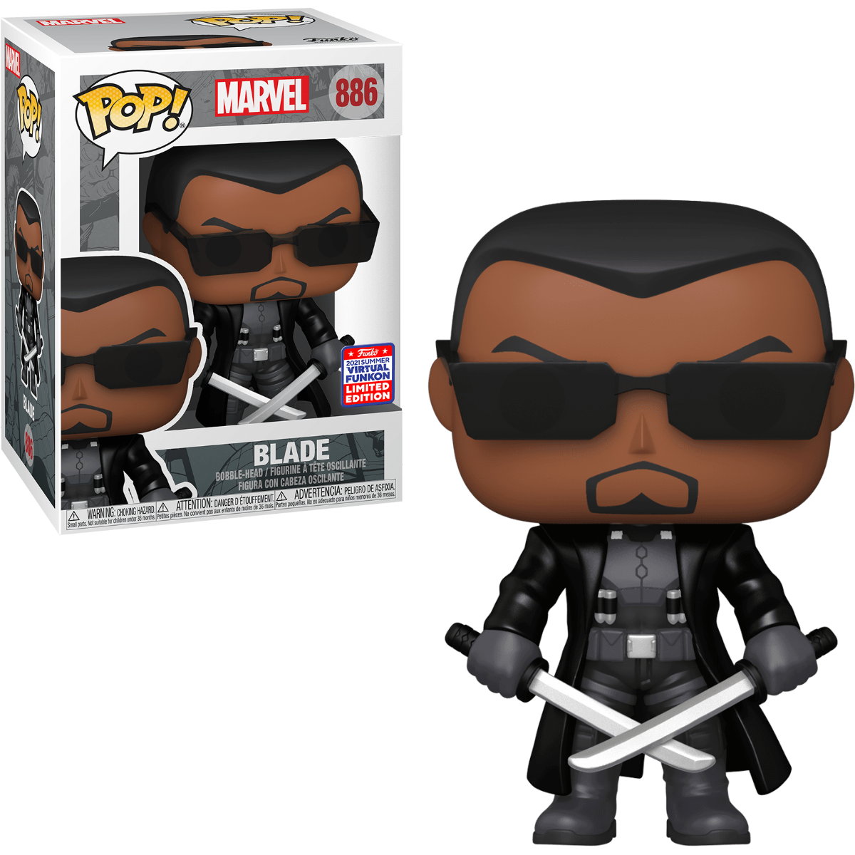 FunkoPop！192 BLADE ブレード FUNKO POP MARVEL #192 BLADE VAULTED VINYL FIGURE~FAST POST