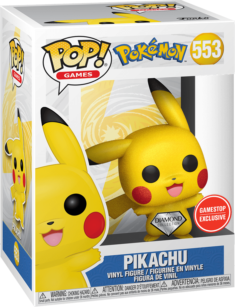 ポケモンカードゲーム pop Funko POP! Games: Pokemon - Pikachu (GameStop)(Diamond) #553