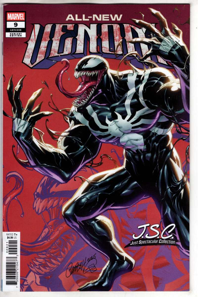 アメコミリーフ All-New Venom #9 CGC 9.8 ALL-NEW VENOM #9 J. SCOTT CAMPBELL JUST SPECTACULAR COLLECTION