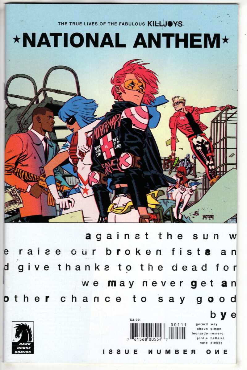 TRUE LIVES FABULOUS KILLJOYS NATIONAL ANTHEM #1 CVR A ROMERO | eBay
