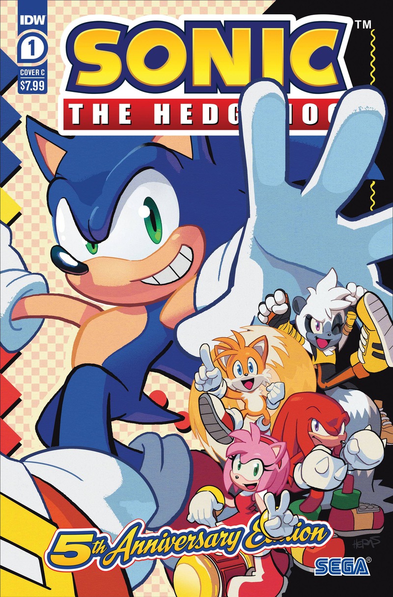 SONIC THE HEDGEHOG #1 5TH ANNV ED CVR C HERMS | eBay