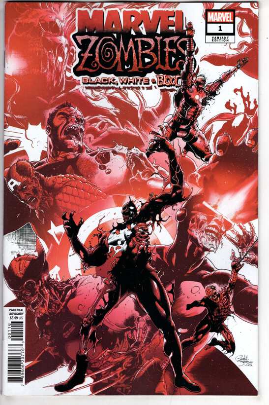 MARVEL ZOMBIES BLACK WHITE BLOOD #1 10 COPY INCV HOMAGE VAR | eBay