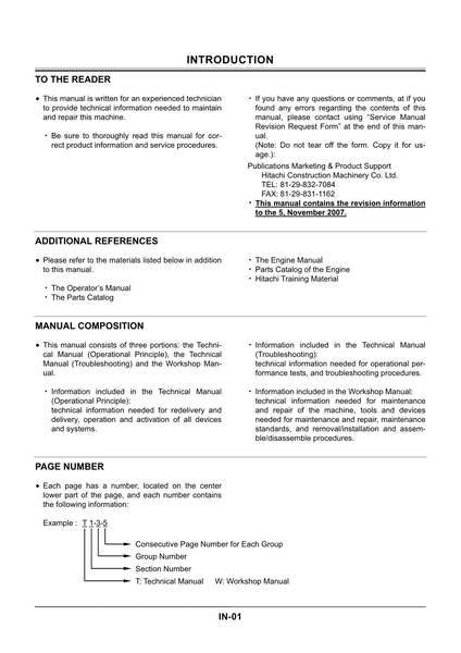 Hitachi ZX200-3 ZX200-3 ZX200LC-3 Excavator Troubleshoot