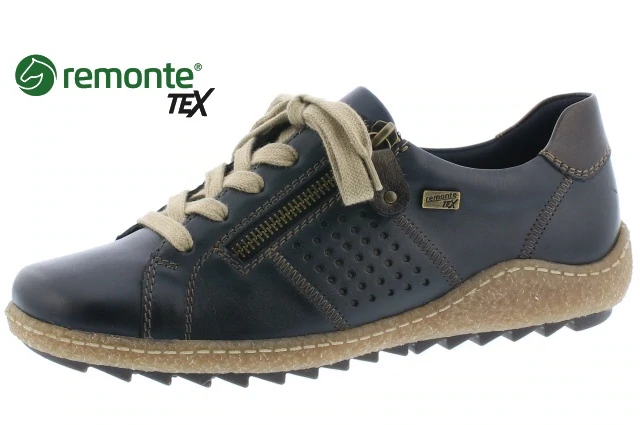 Remonte R4717-14 Navy Leather Tex Lace 