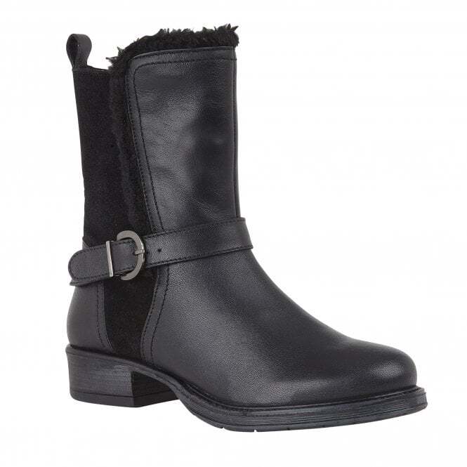 lotus leather calf boots
