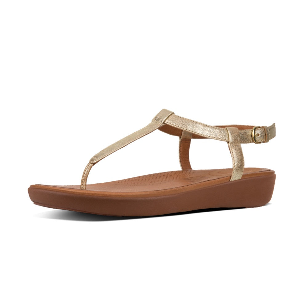 FitFlop L36 Tia Ladies Gold Leather Toe 