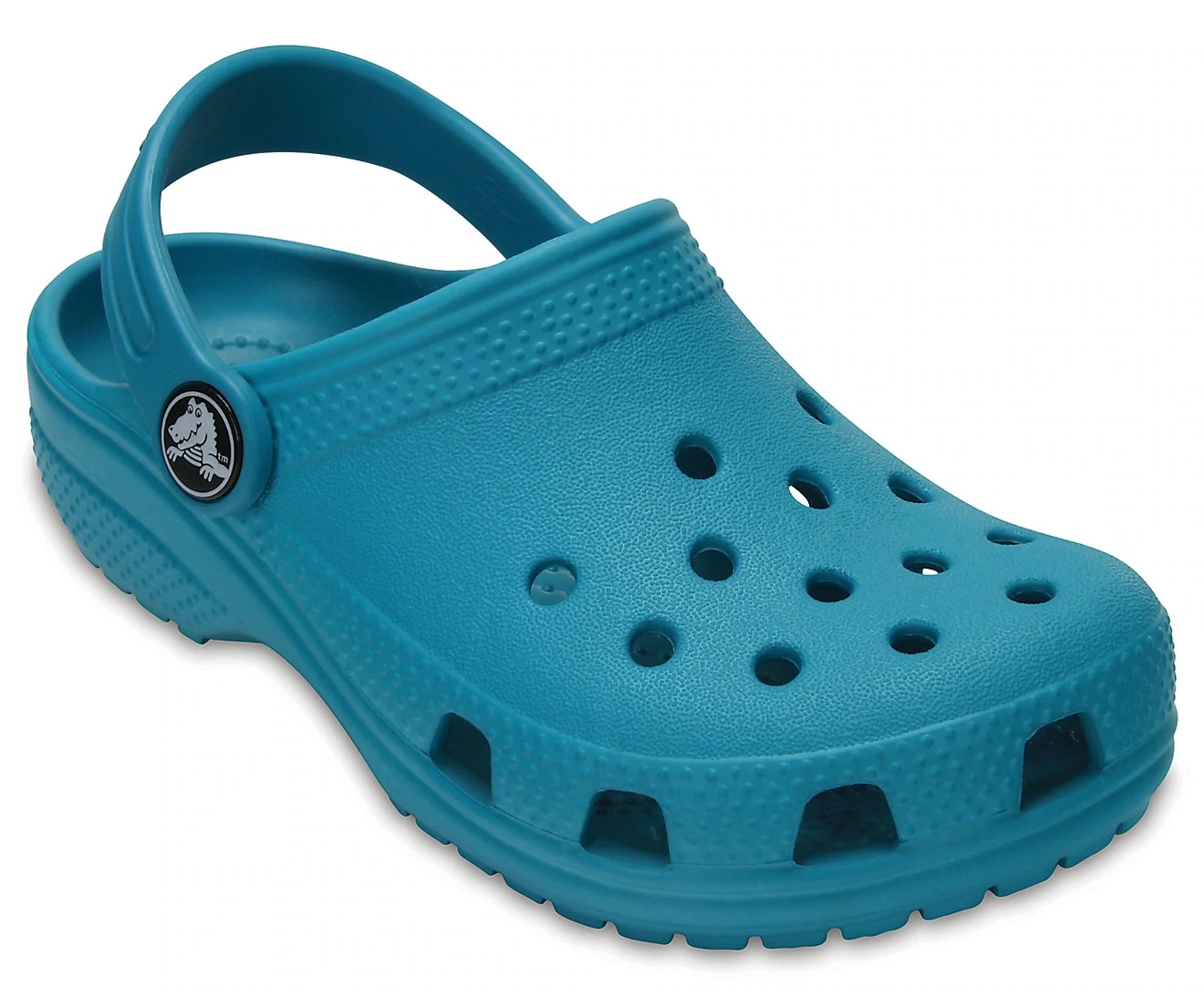 turquoise kids crocs