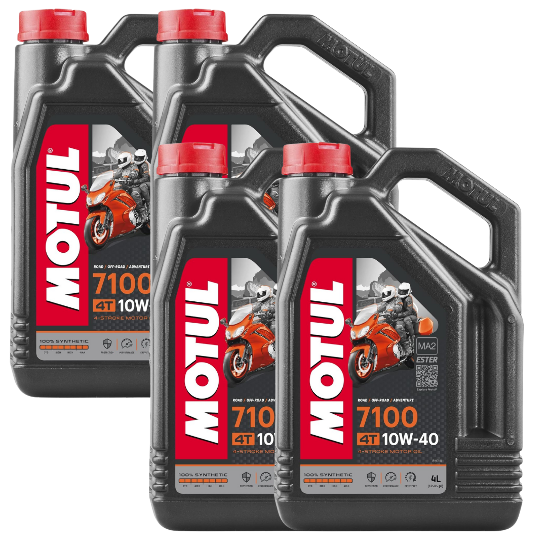 Motul 7100 4T 10W40 100% Synthetic Motorcycle Engine Oil 104092 4L