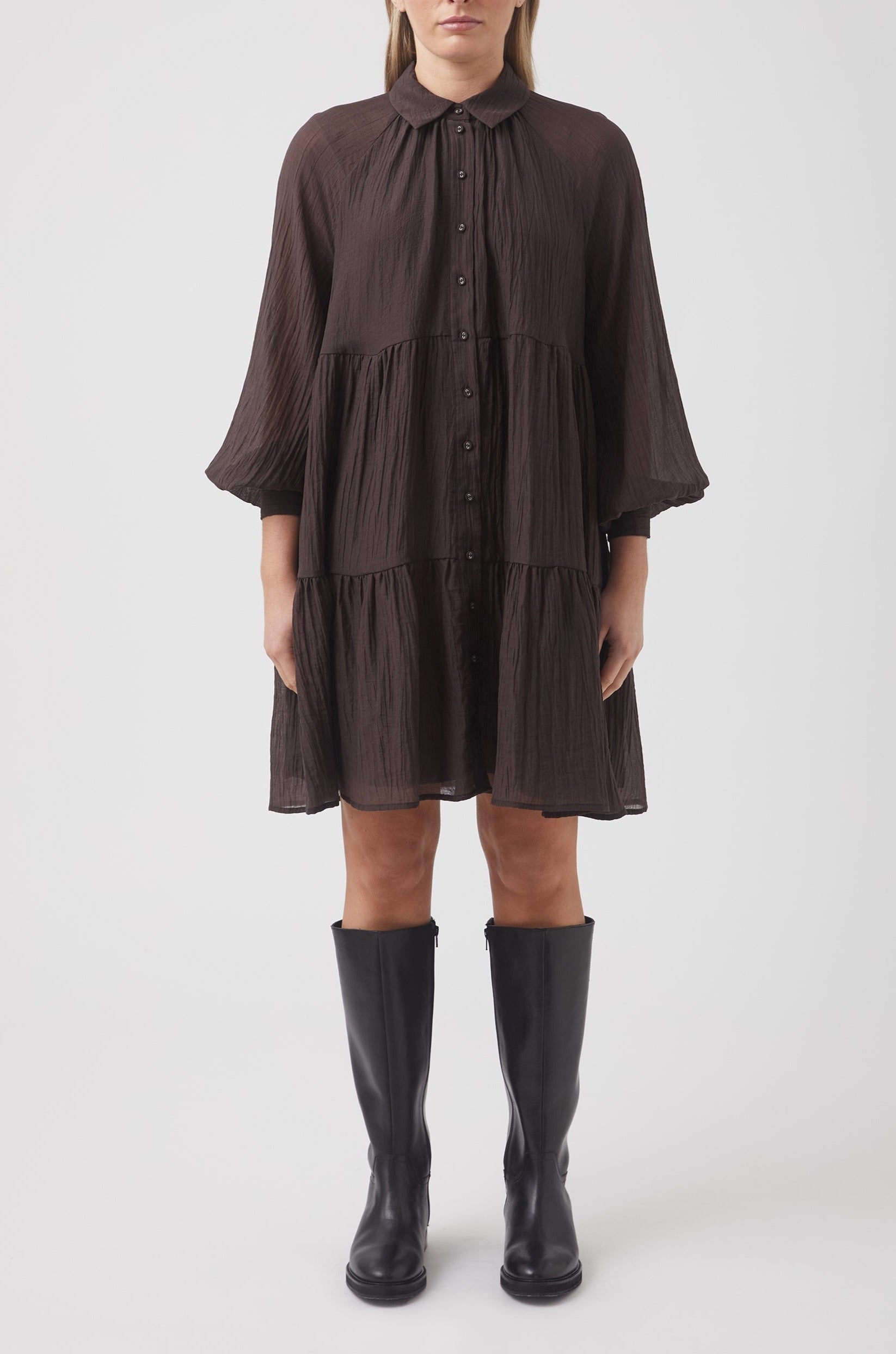 DECJUBA Stephanie Mini Shirt Dress Size 8 Excellent Condition RRP $139.95 #521