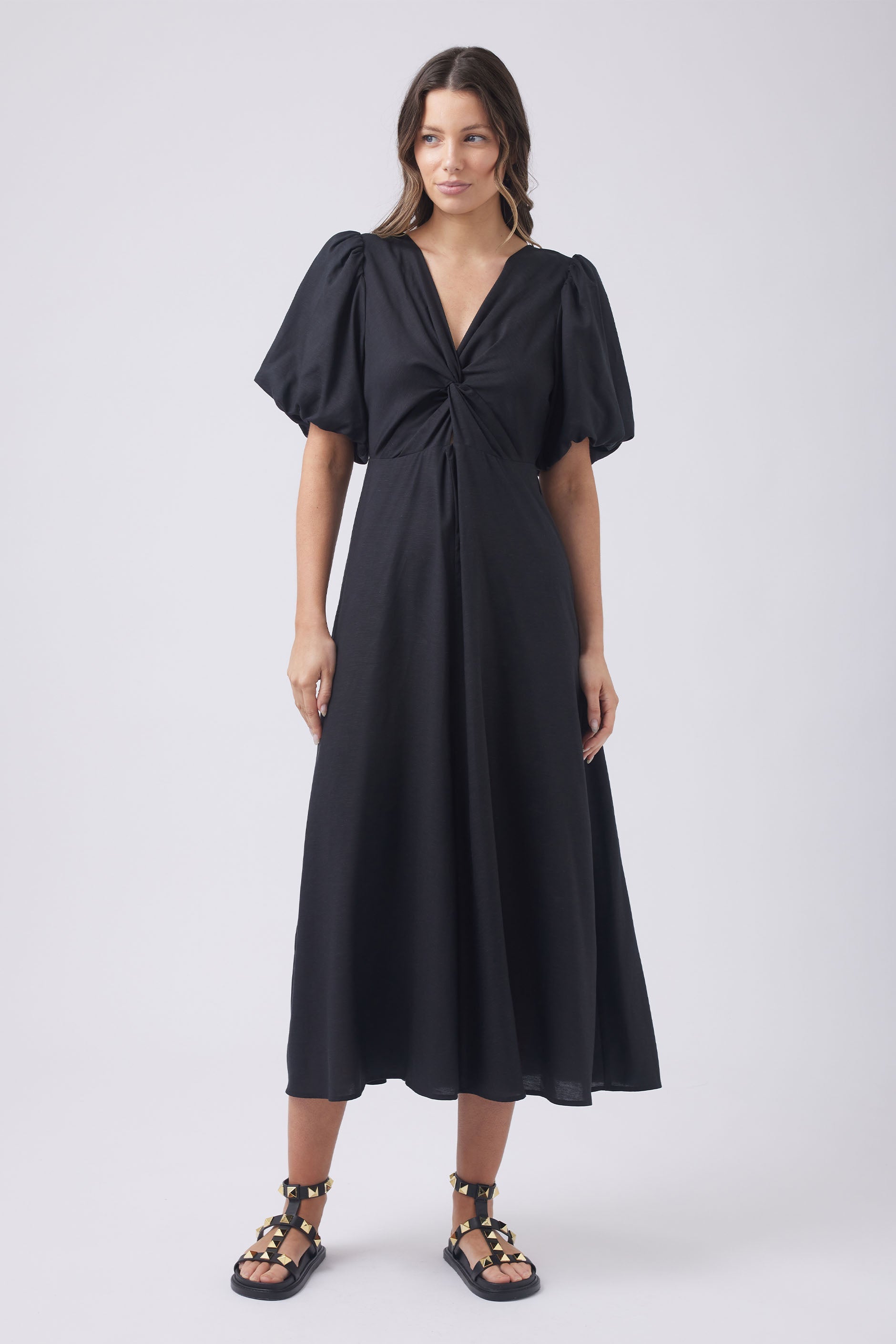 DECJUBA Jessie Twist A-Line Dress Size 8 Good Condition RRP $179.95 #836