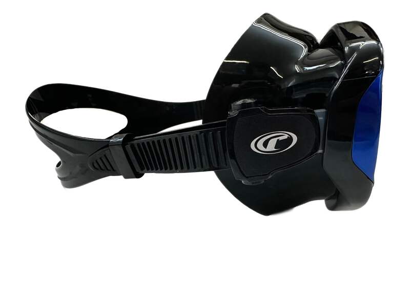 Reef Pulse Dive Mask Blue/Black Scuba Diving Snorkeling Swim Goggles Tempered