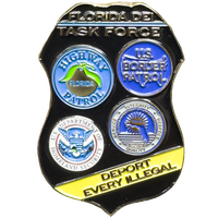 EL17-12 Florida Police FHP FDLE DEI Challenge Coin Border