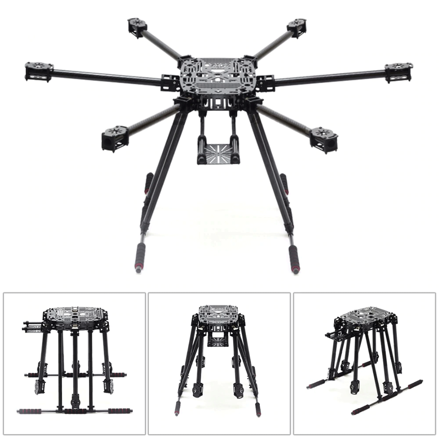 ZD850 850mm Compact Folding Hexacopter Drone Frame Kit Full ZD850 850mm Compact Folding Hexacopter Drone Frame Kit Full