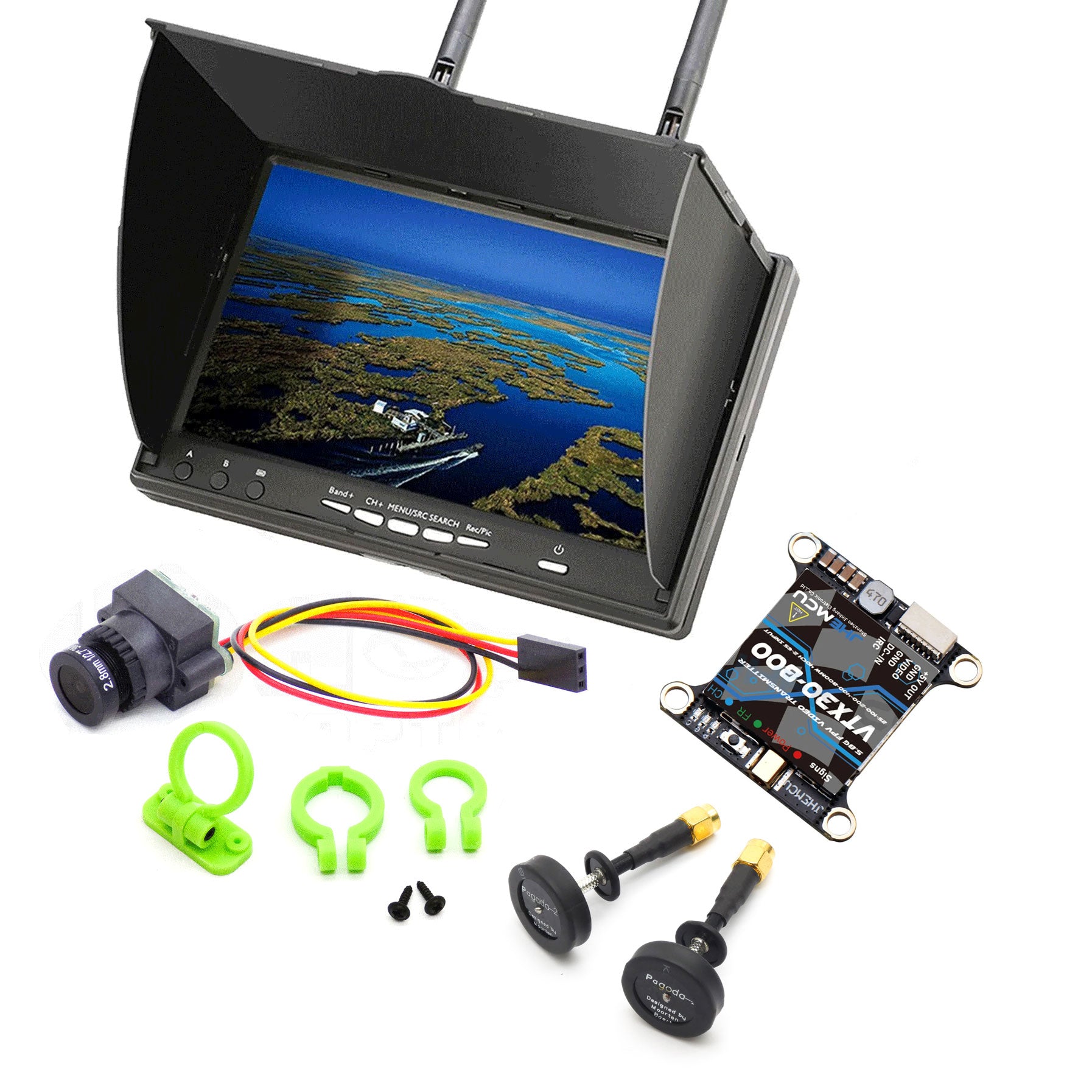 CK95 95mm Carbon Fiber Frame Kit w/ Ducts for RC FPV Racing