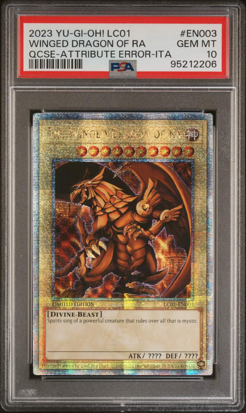 (25-01-003)【PSA10】ダークライ Holo023 CP5 The Winged Dragon of Ra PSA 10 Quarter Century Rare LC01