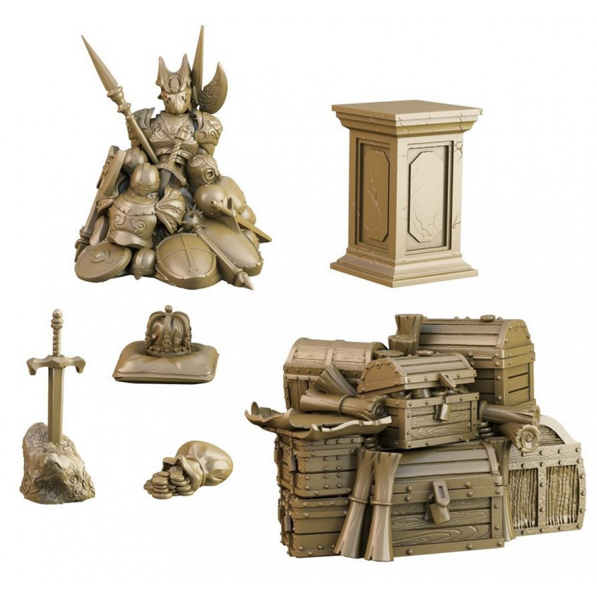 Mantic Games Noble Treasure Pile Terrain Crate MGTC112 King/'s Coffers 6 Pieces