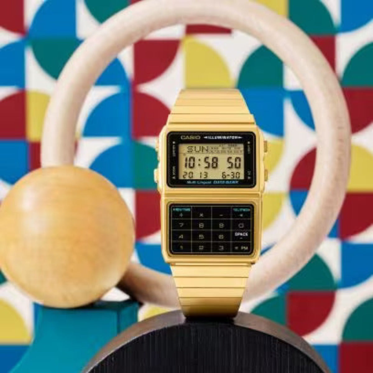 CASIO DBC-611G-1 DBC611G DATABANK VINTAGE SERIES GOLD DIGITAL