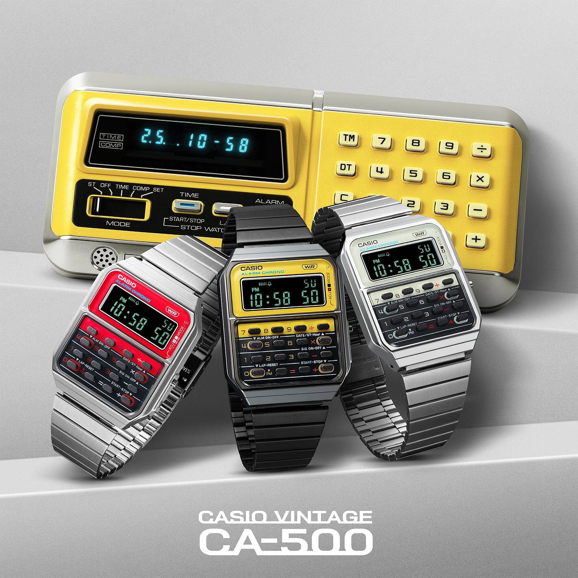CASIO CA-500WE-7B CA500 CLASSIC CALCULATOR WHITE DIGITAL WATCH | eBay