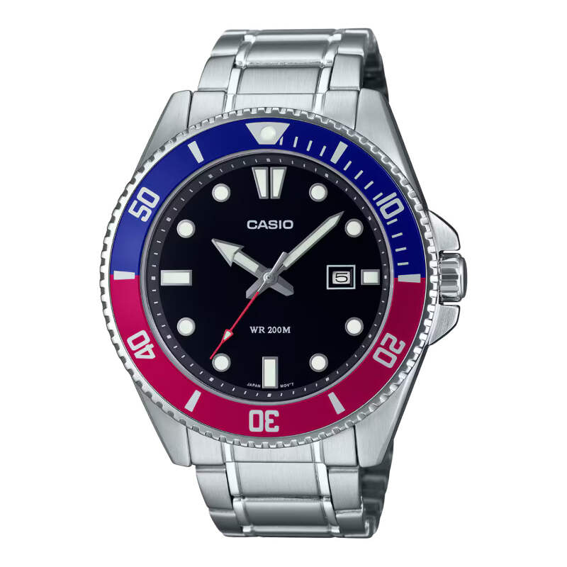 CASIO Collection STANDARD MDV-107-1A3JF Quartz Watch Pepsi