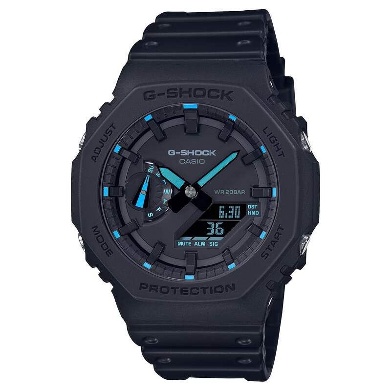 CASIO G-SHOCK GA-2100-2AJF ブルー　ユーズド CASIO G-SHOCK GA-2100-2A2JF One Tone Series Analog Digital
