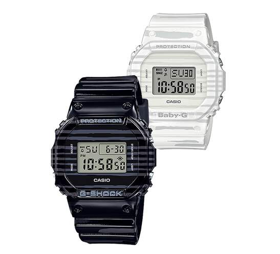CASIO LOVER'S COLLECTION BABY-G / G-SHOCK ZEBRA SLV-19B-1DR | eBay