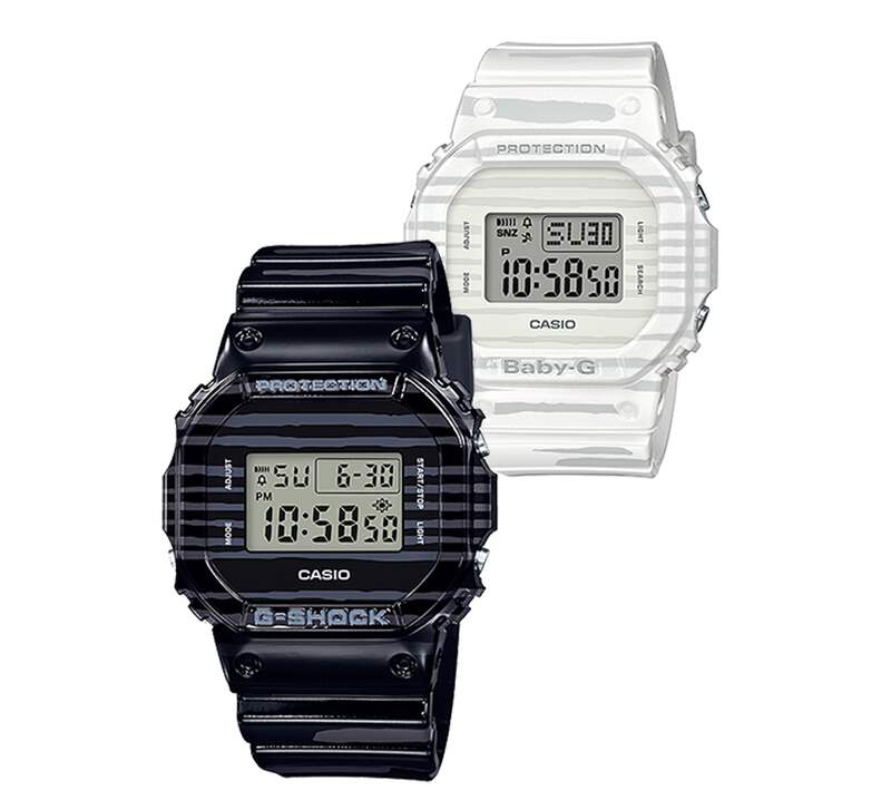 CASIO LOVER'S COLLECTION BABY-G / G-SHOCK ZEBRA SLV-19B-1DR | eBay