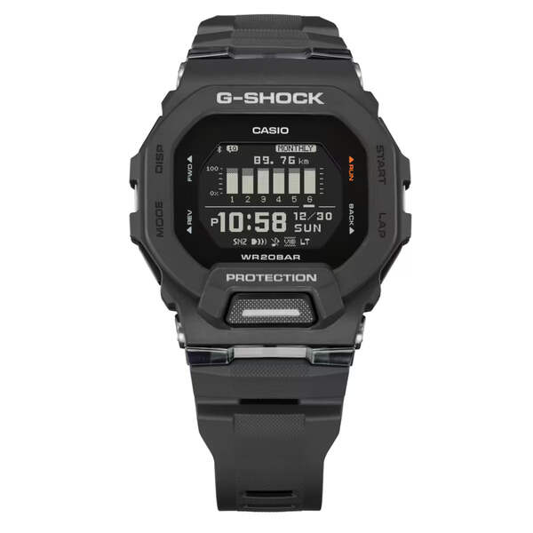 CASIO G-SHOCK GBD-200-1 G-SQUAD BLUETOOTH BLACK DIGITAL