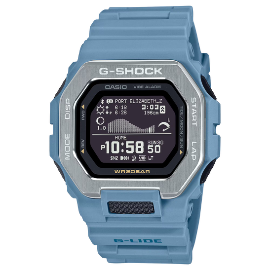 CASIO G-SHOCK GBX-100-2A G-LIDE BLUETOOTH BLUE DIGITAL WATCH | eBay
