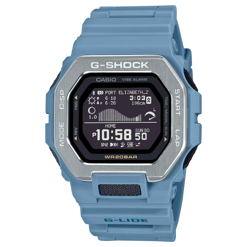 CASIO G-SHOCK GBX-100-2A G-LIDE BLUETOOTH BLUE DIGITAL WATCH | eBay
