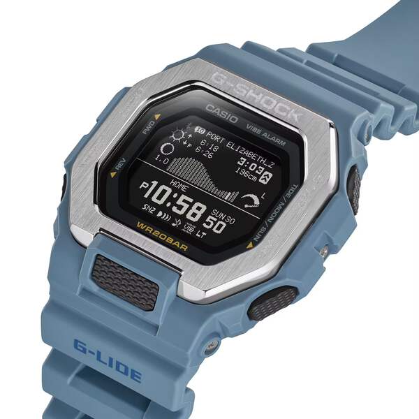CASIO G-SHOCK GBX-100-2A G-LIDE BLUETOOTH BLUE DIGITAL WATCH | eBay