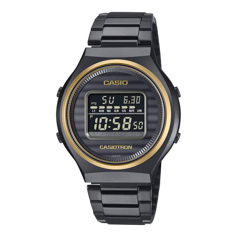 最新 CASIO 50TH ANNIVERSARY TRN-50ZE-1AJR FULL METAL BLACK/GOLD 腕時計(デジタル)
