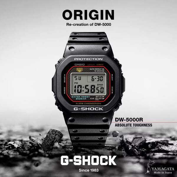 CASIO G-SHOCK DW-5000R-1A DW5000 BLACK 