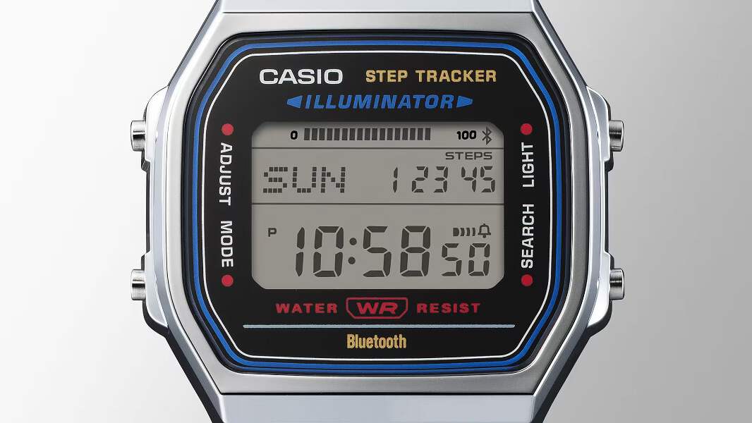 CASIO ABL100WE-1AVT ABL-100WE-1A STAINLESS STEEL BLUETOOTH DIGITAL