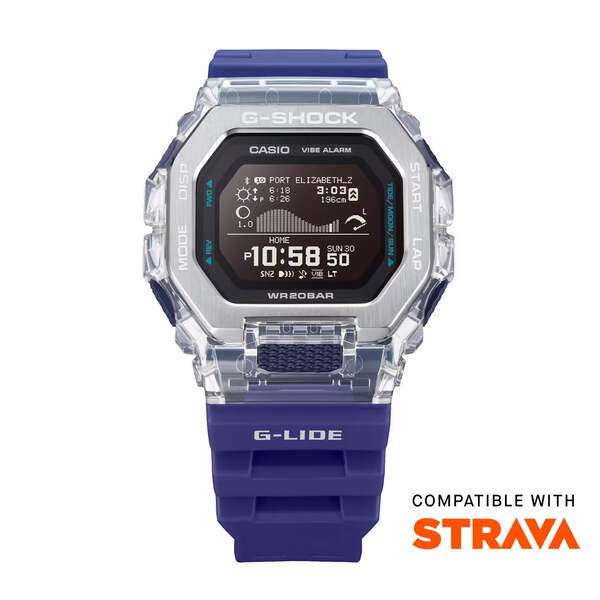 カシオG-SHOCK /GーLIDEデジタル GBXー100メタル CASIO G-SHOCK GBX-100S-2 G-LIDE BLUETOOTH BLUE / PURPLE DIGITAL