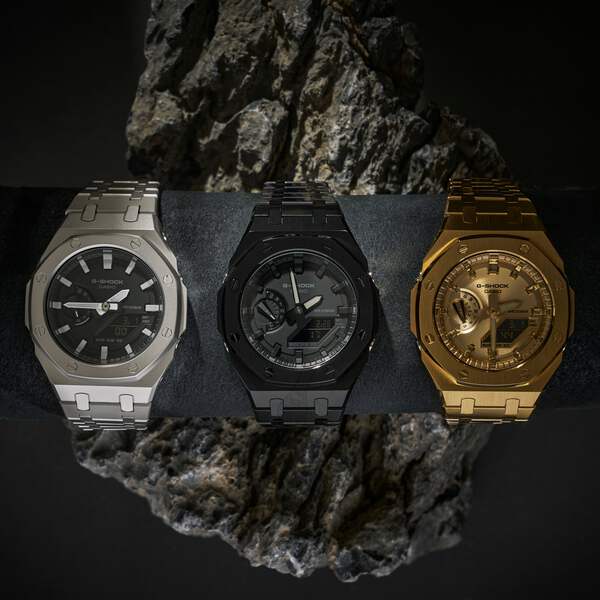 Custom GA2100 Watch – “Casioak” Style Full Gold Tone | G-Shock
