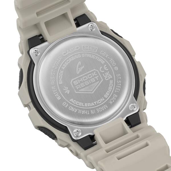 CASIO G-SHOCK GBX-100-8 G-LIDE BLUETOOTH GRAY / TAN DIGITAL WATCH