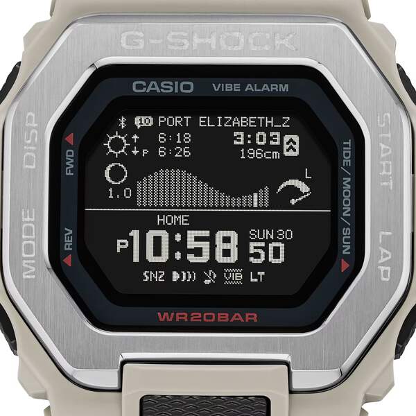 CASIO G-SHOCK GBX-100-8 G-LIDE BLUETOOTH GRAY / TAN DIGITAL WATCH