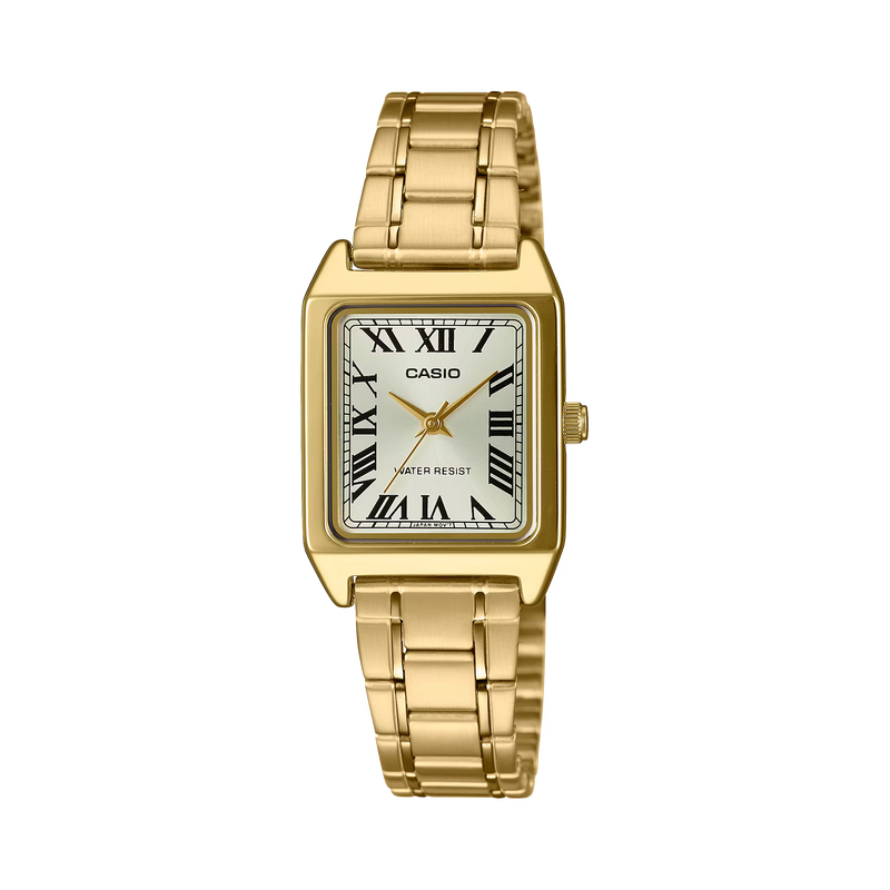 CASIO LTP-V007G-9B LTPV007 GOLD / WHITE DIAL WOMEN'S QUARTZ WATCH