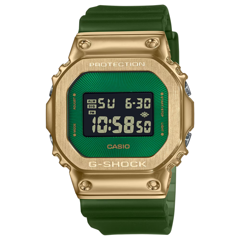 CASIO G-SHOCK GM-5600CL-3 GM5600CL-3 GOLD / GREEN DIGITAL WATCH | eBay