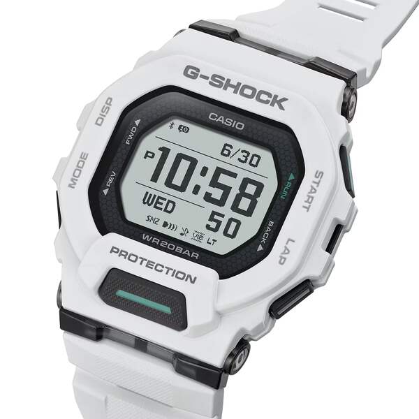 CASIO G-SHOCK GBD200-7A GBD-200-7 BLUETOOTH WHITE DIGITAL WATCH | eBay